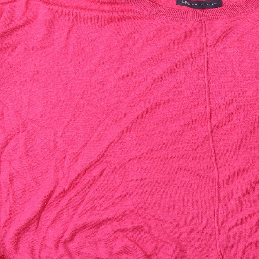 Marks & Spencer Womens Pink Knit Pullover Jumper Size L