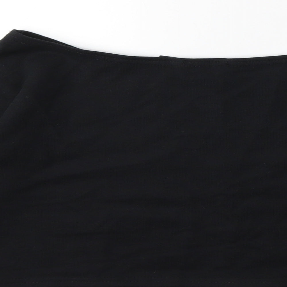 Boohoo Womens Black Pullover Sweatshirt Size 10