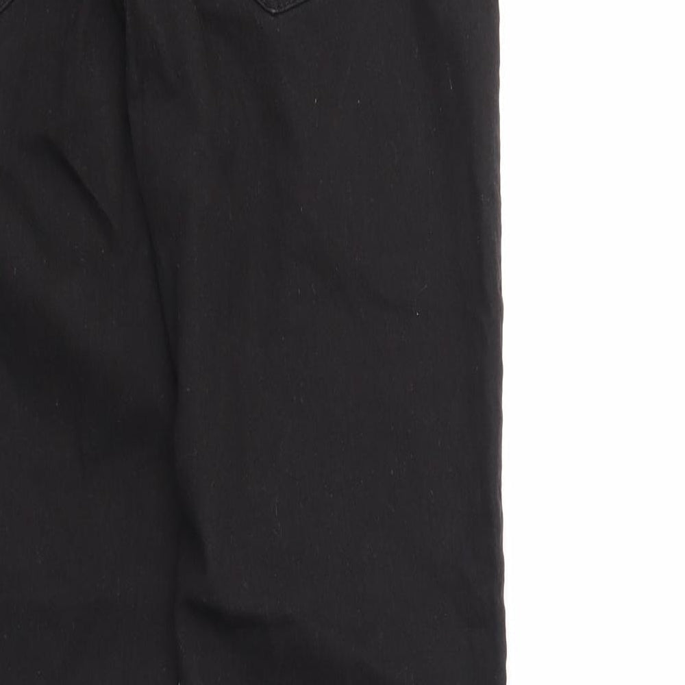 Denim & Co. Womens Black Trousers Size 16 L27 in
