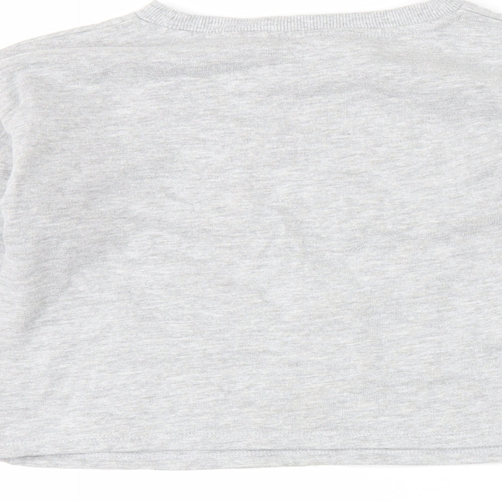 pep & Co Girls Grey Pullover Sweatshirt Size 10-11 Years - Unicorn