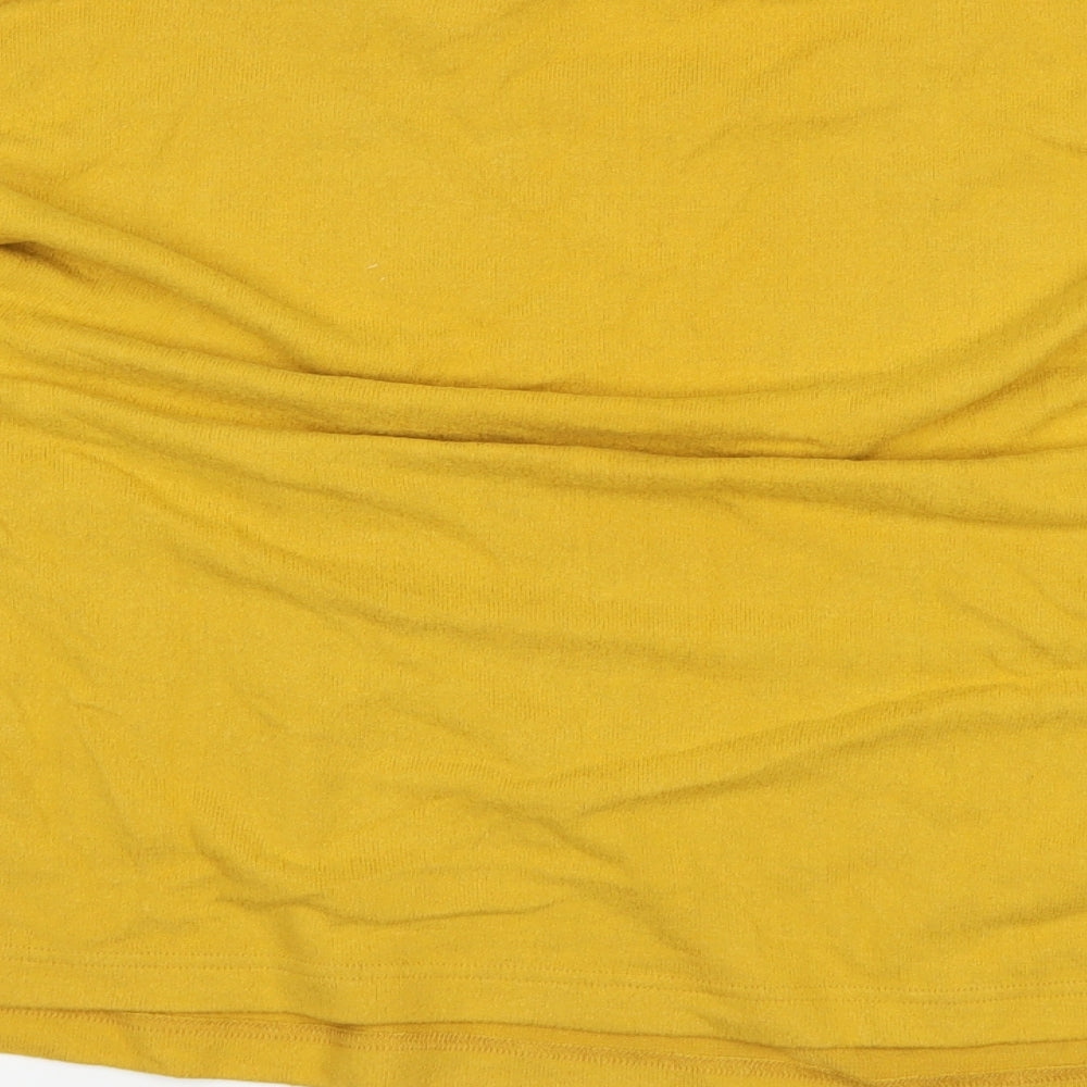 F&F Womens Yellow Pullover Jumper Size 14