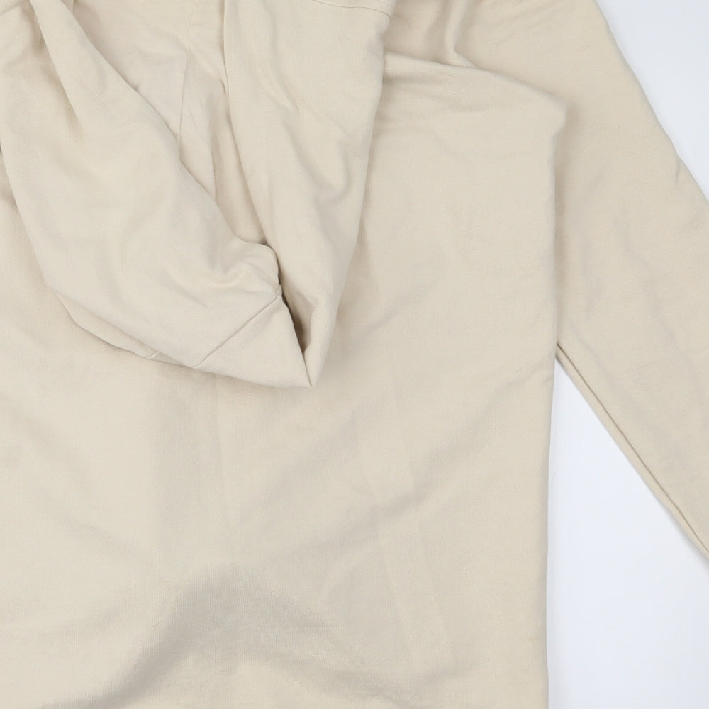 Bershka Mens Beige Pullover Jumper Size M - distressed