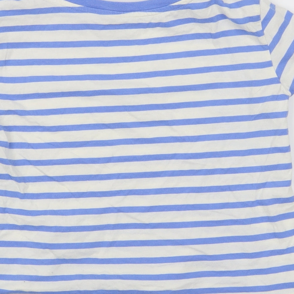 Gap Girls Blue Striped Basic Casual Size S