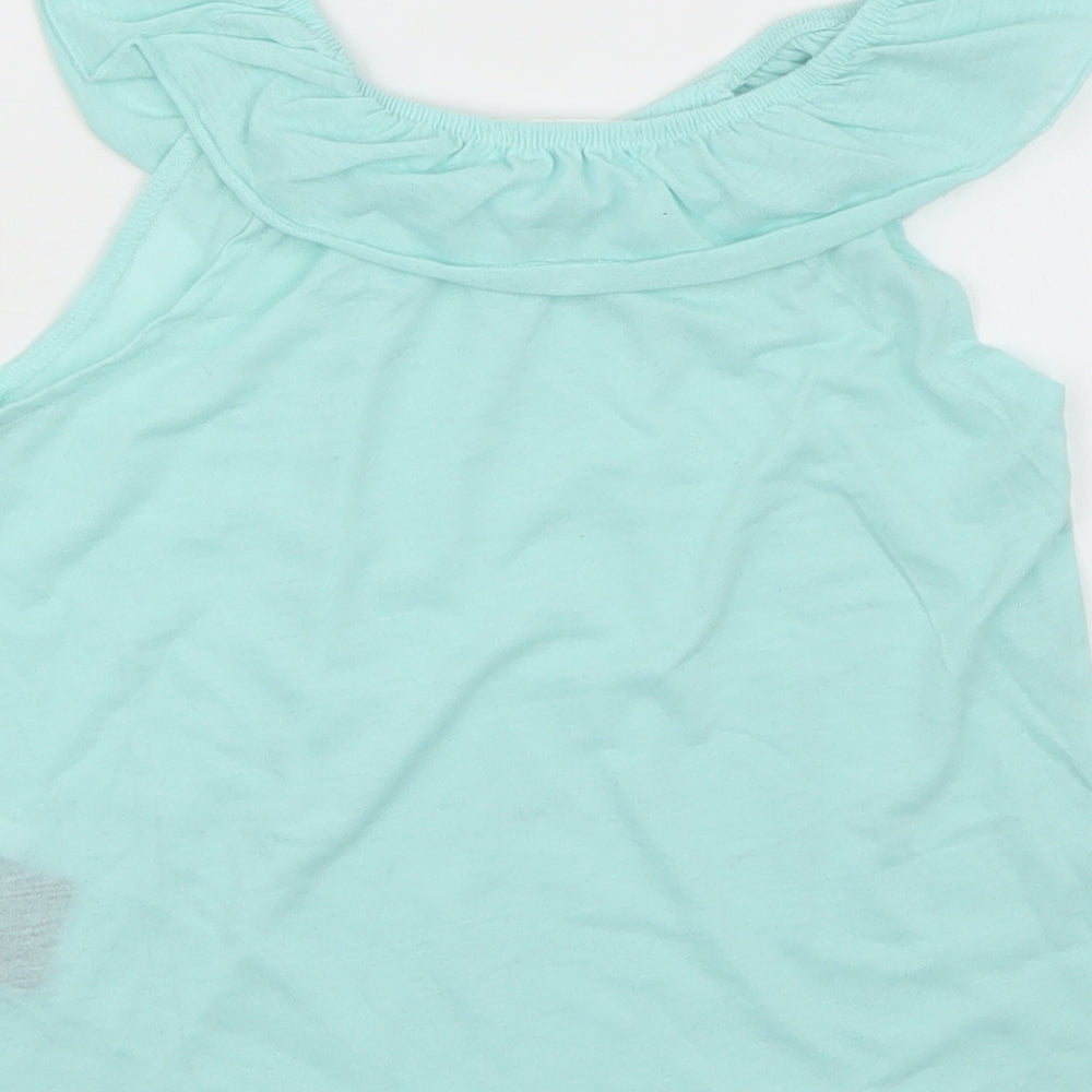 H&M Girls Blue Basic T-Shirt Size 2-3 Years
