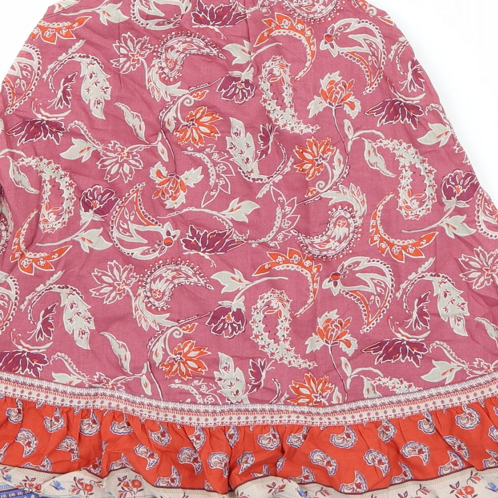 NEXT Girls Purple Paisley T-Shirt Dress Size 18-24 Months