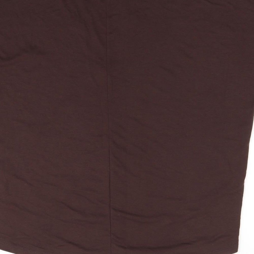 NEXT Womens Brown Basic T-Shirt Size 10