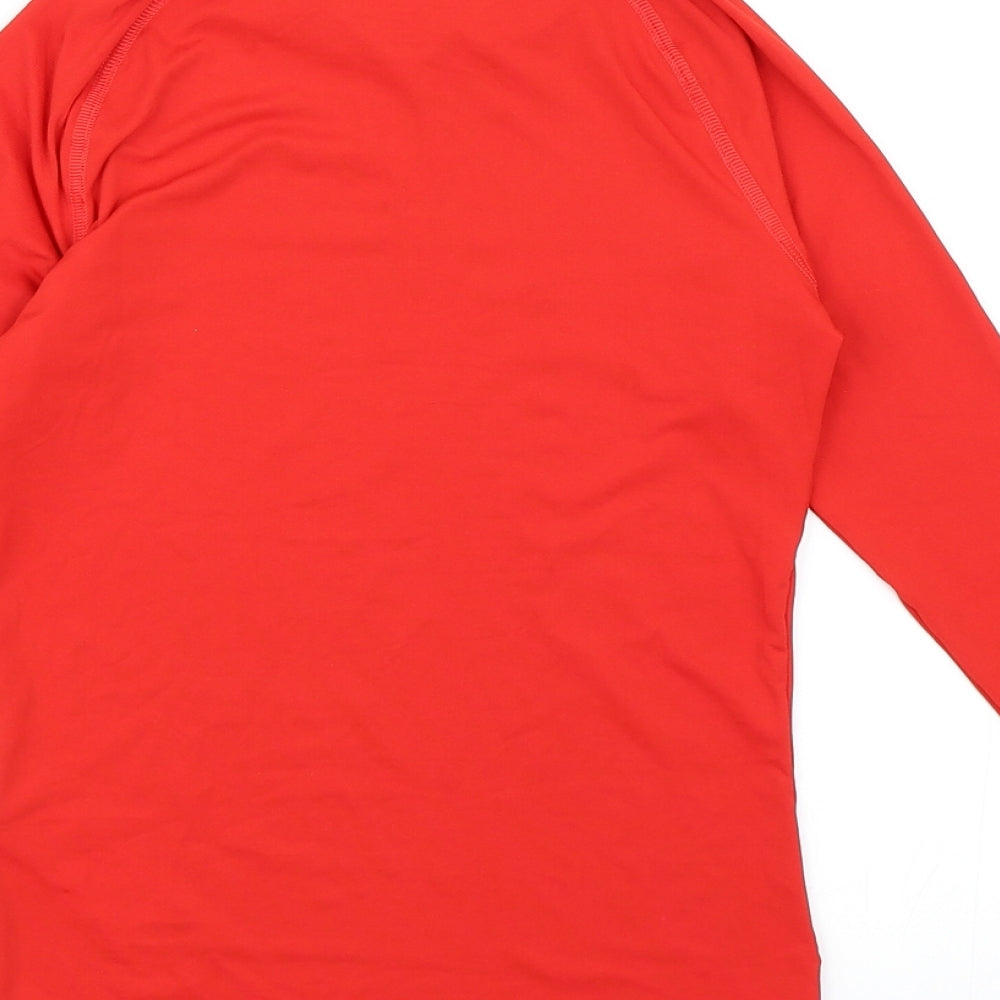 decatha Boys Red Basic T-Shirt Size 12 Years