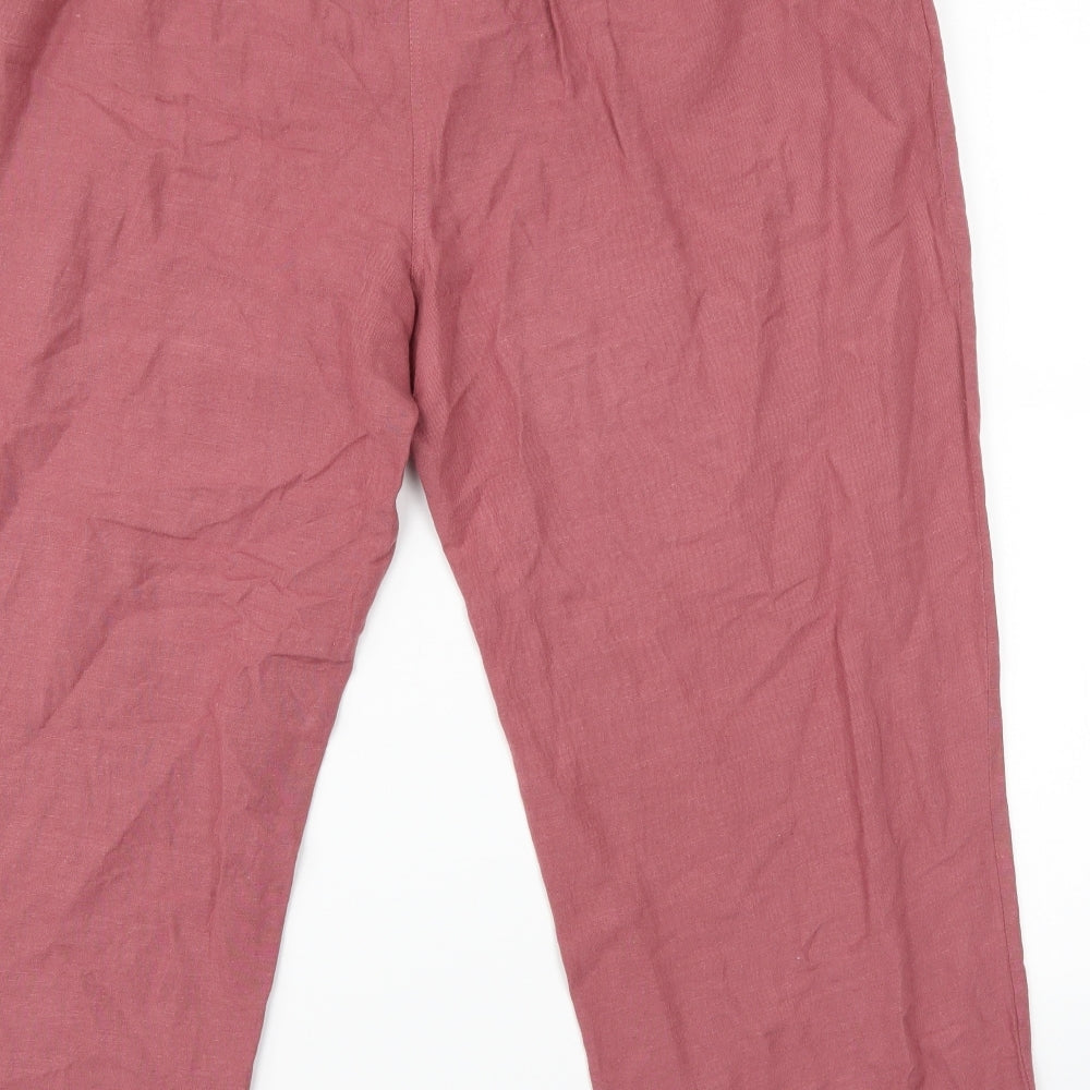 Anthology Womens Pink Trousers Size 20 L24 in