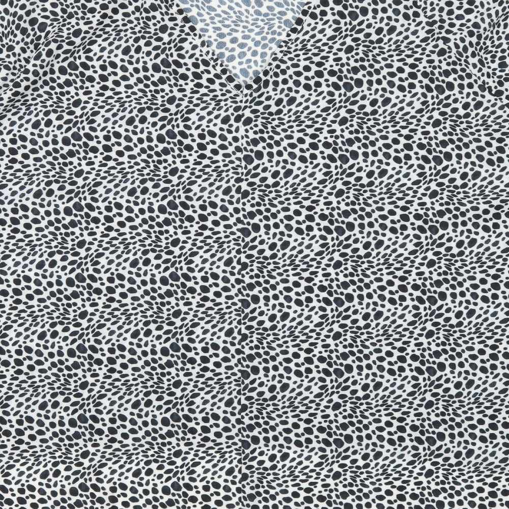 Apricot Womens White Animal Print Basic Blouse Size 16