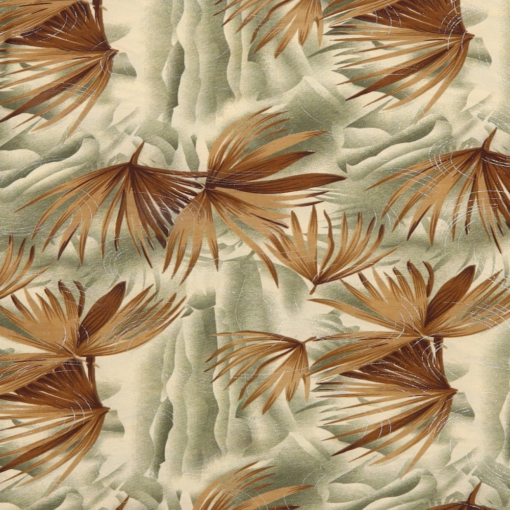 dian dian Womens Brown Floral Basic T-Shirt Size L