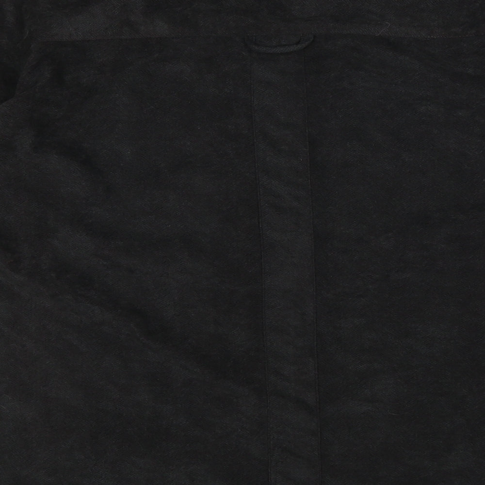Oakman Mens Black Button-Up Size M