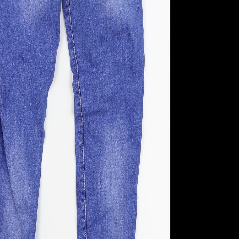 denim and co Womens Blue Skinny Jeans Size 4 L24 in