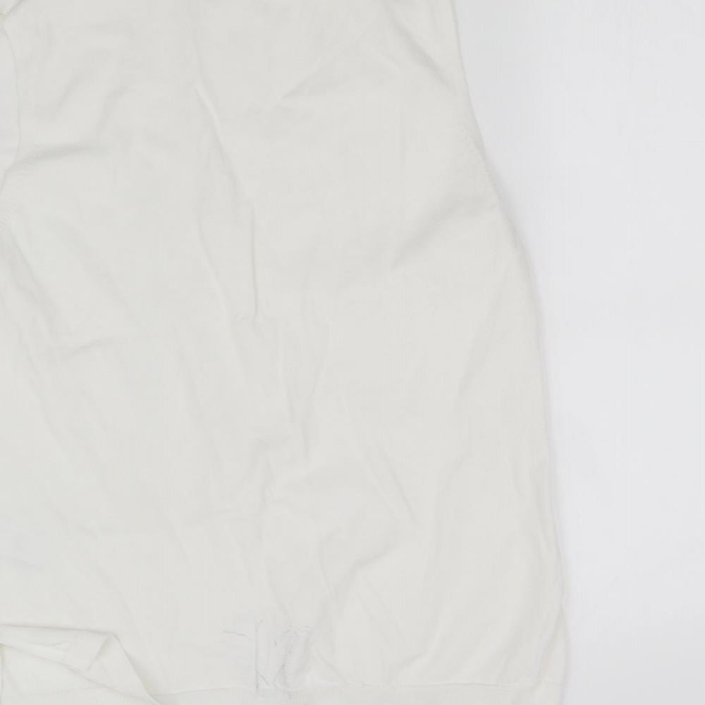 pre worn Womens White Basic Blouse Size M