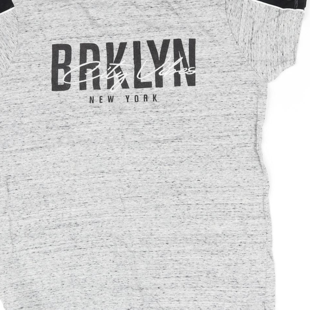 Primark Girls Grey Basic T-Shirt Size 9 Years