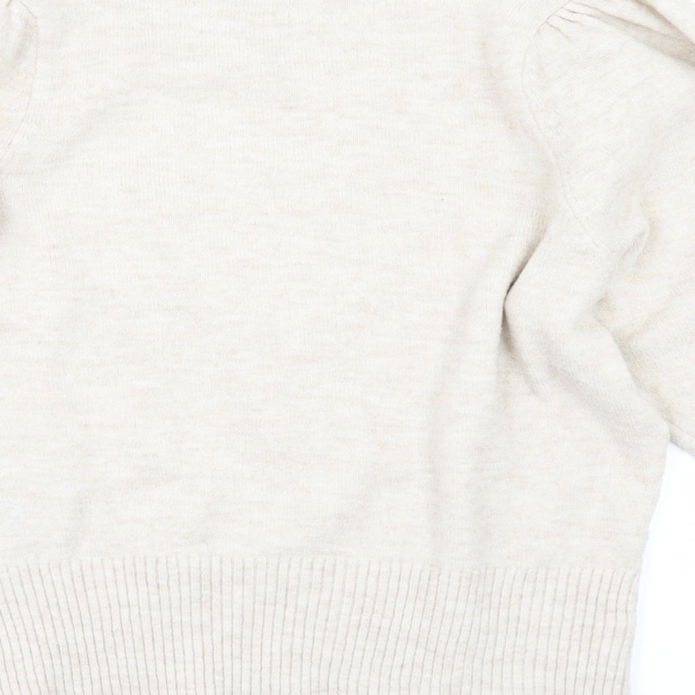 H&M Womens Beige Pullover Jumper Size M