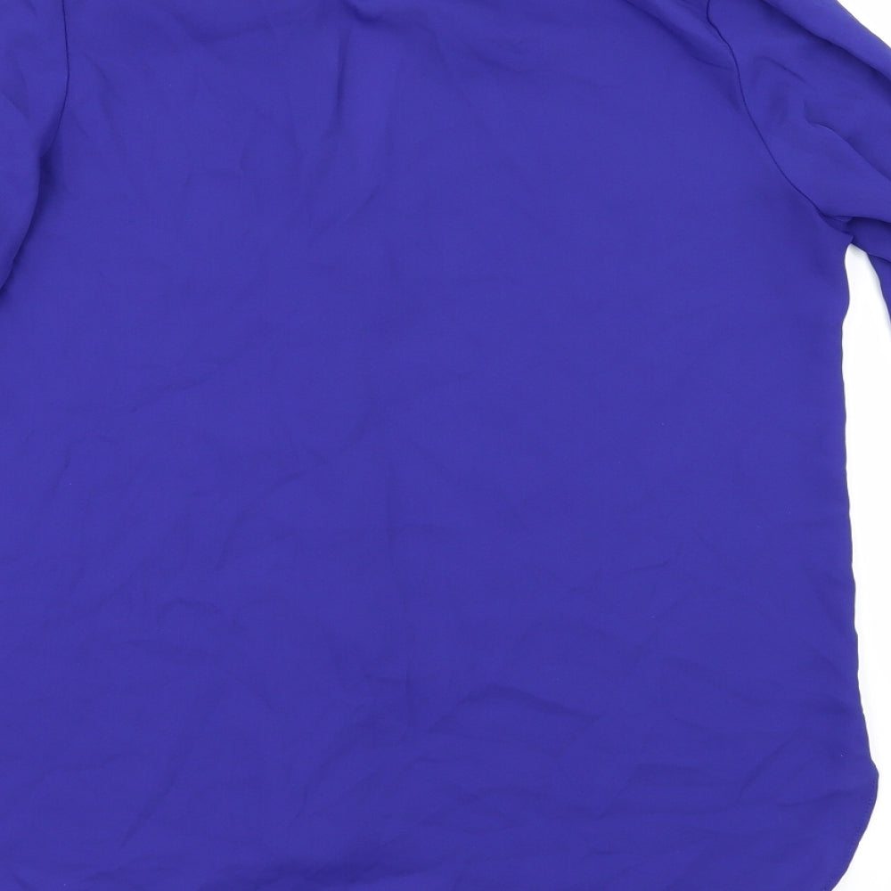 Primark Womens Purple Basic Button-Up Size 8