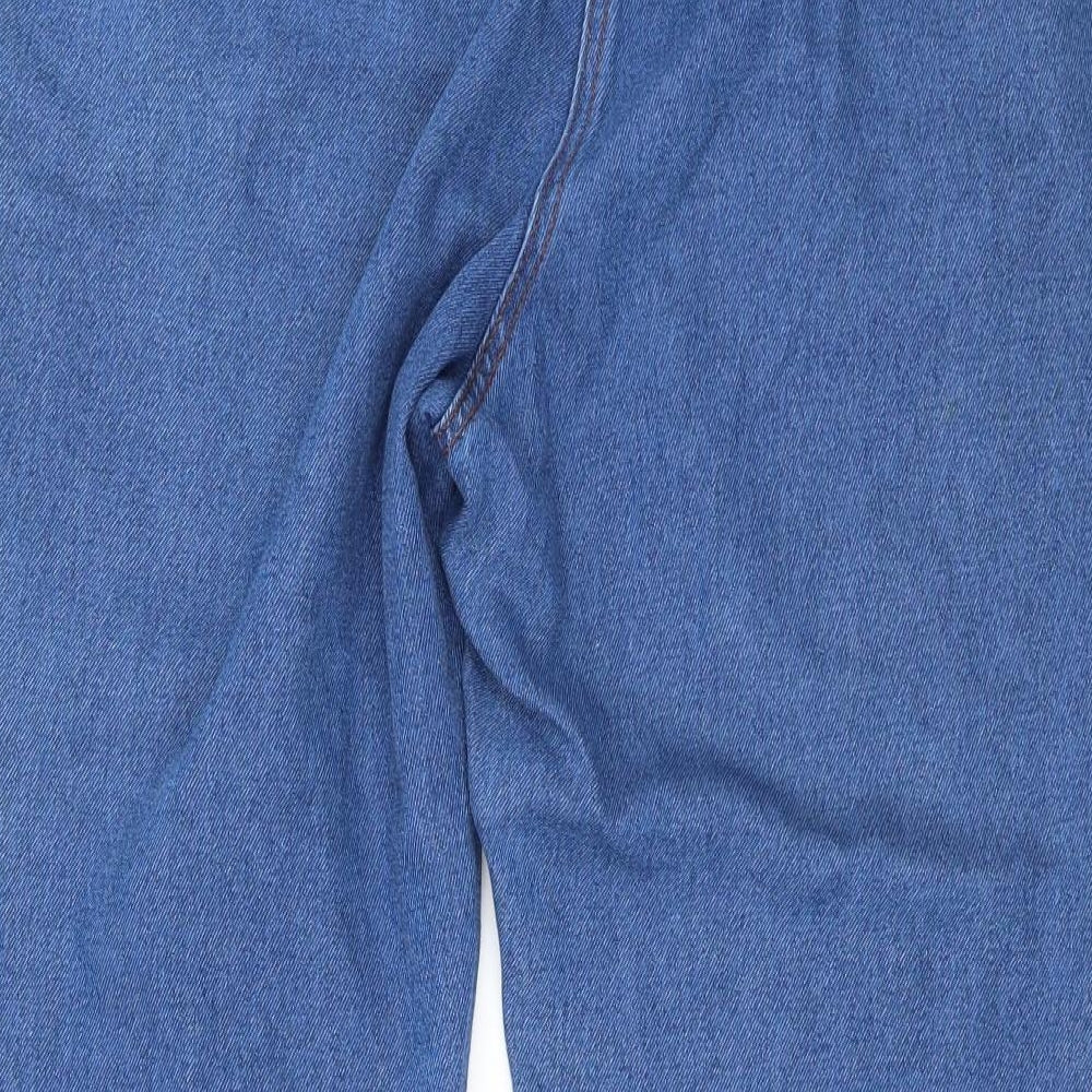 MARISOTA Womens Beige Denim Straight Jeans Size 16 L24 in