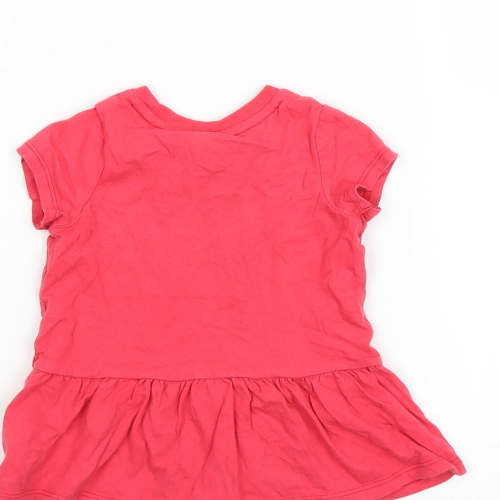 George Girls Pink Basic T-Shirt Size 12-18 Months - MINNIE MOUSE