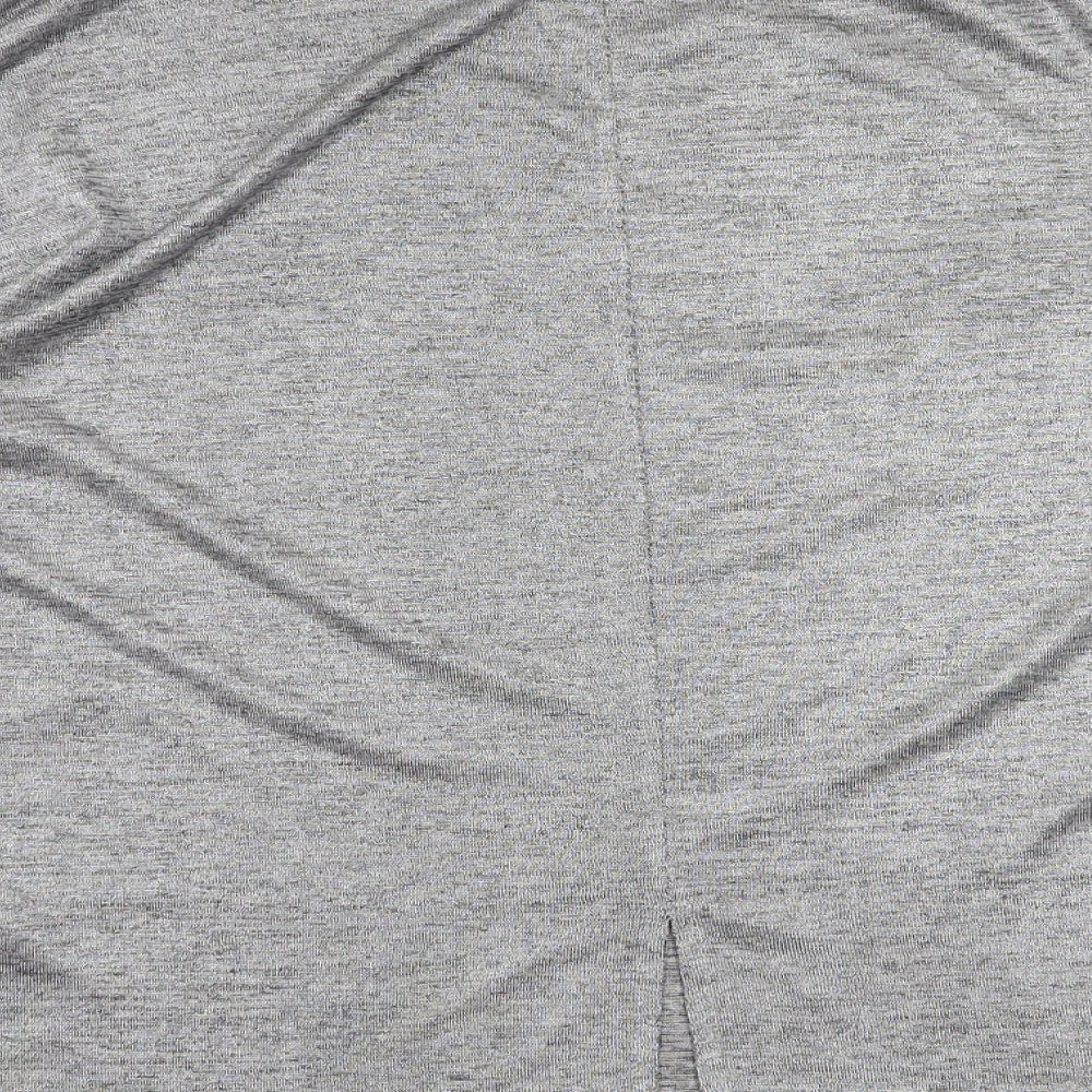 Oasis Womens Silver Basic T-Shirt Size S