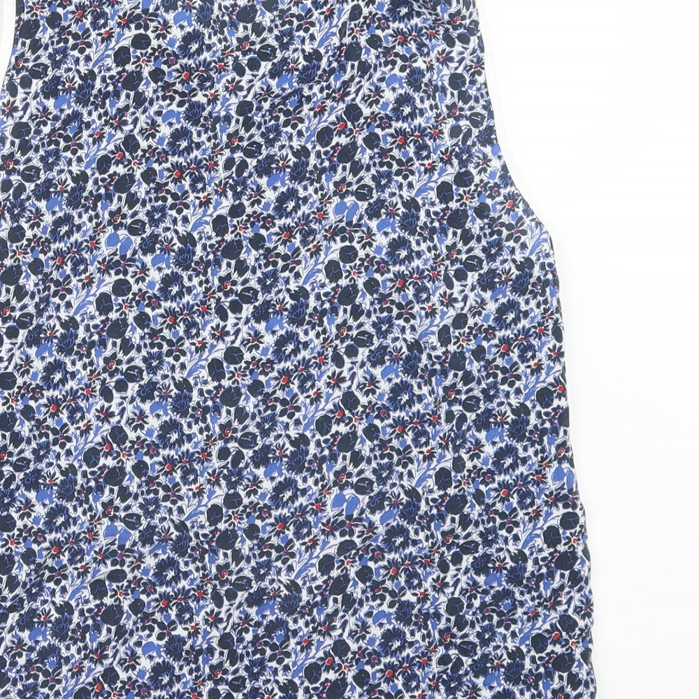 Jack Wills Womens Blue Floral Basic Blouse Size 8