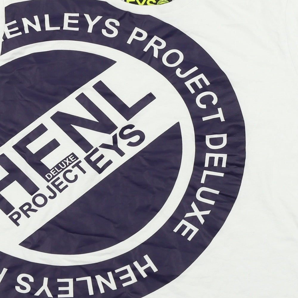 Henleys Boys White Basic T-Shirt Size 11-12 Years