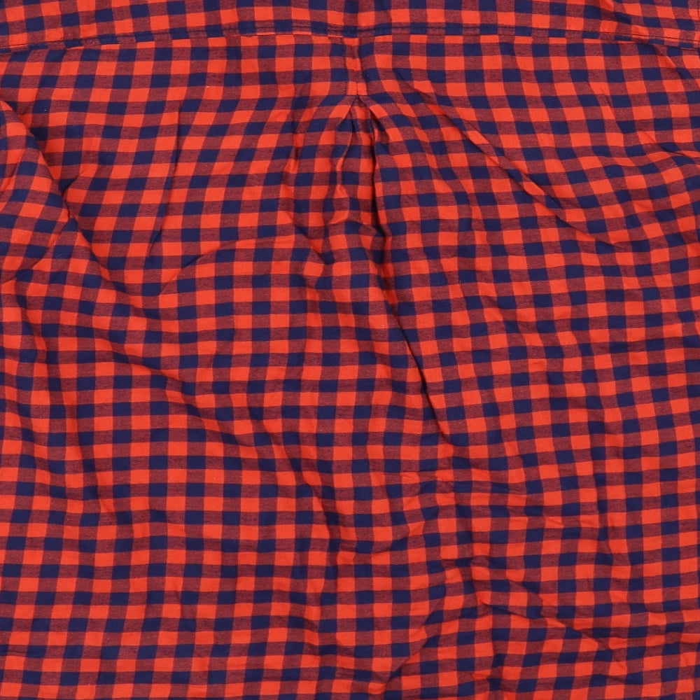 H&M Womens Red Basic Button-Up Size 42
