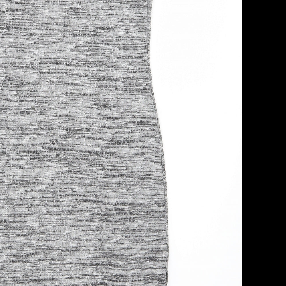 Style plus Womens Grey Jersey Basic Tank Size M