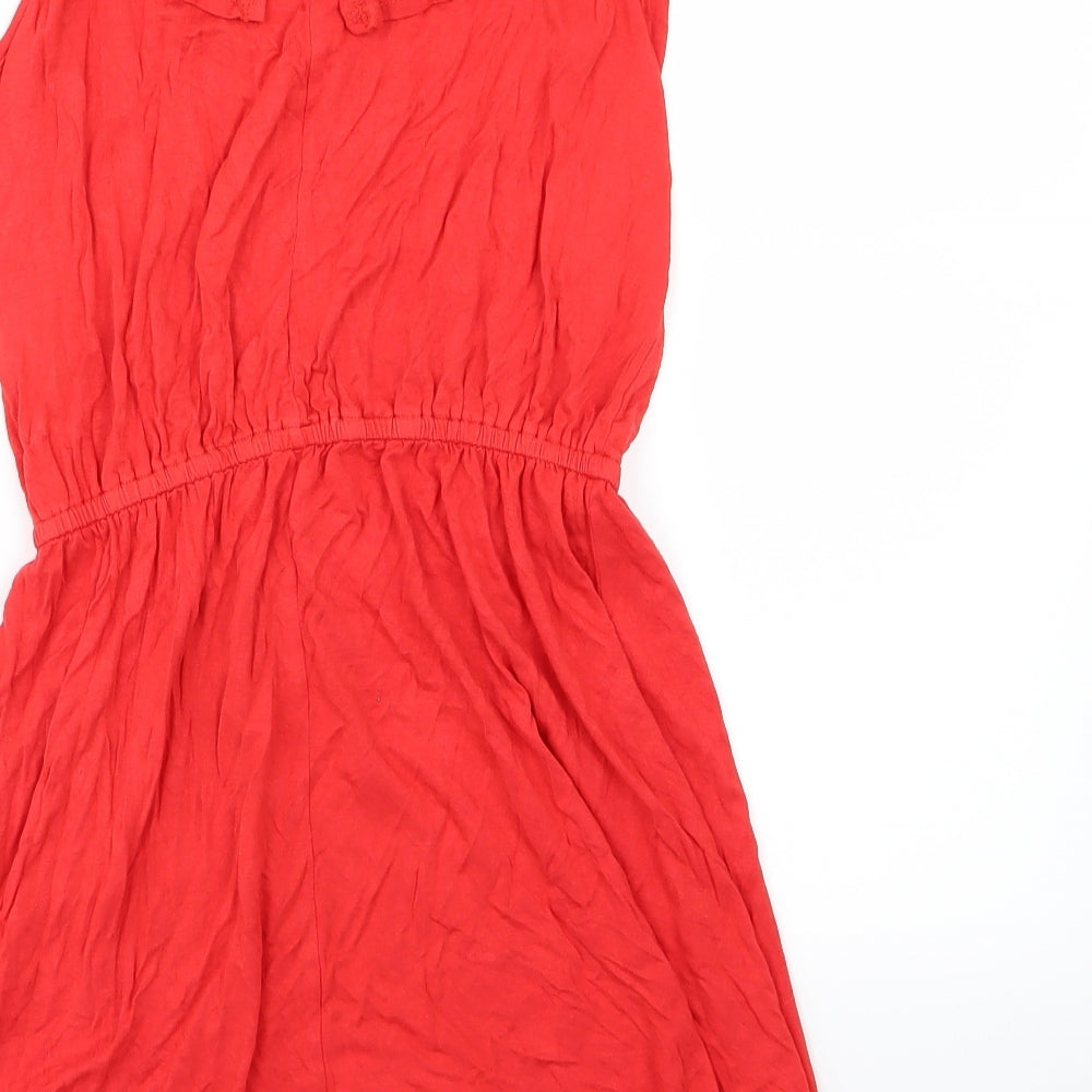 Very Womens Red Jersey A-Line Size 12