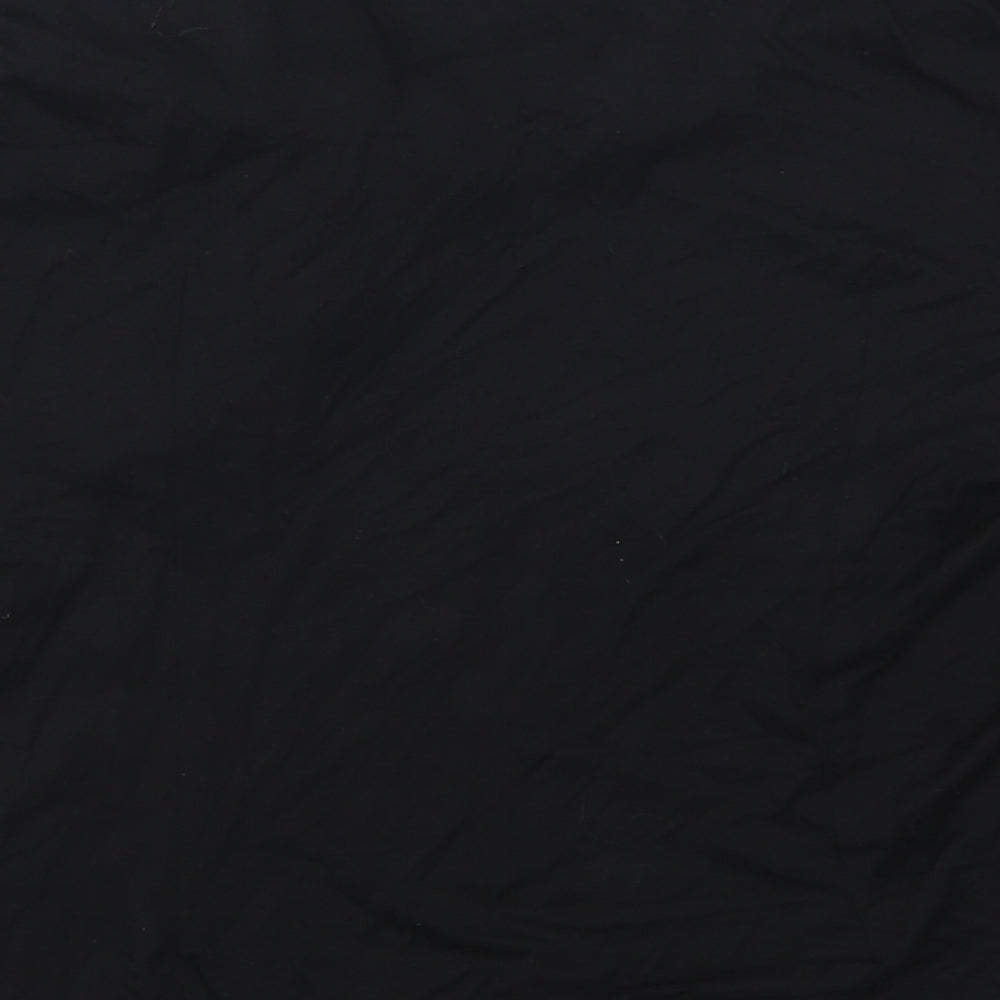 BHS Womens Black Basic T-Shirt Size 16