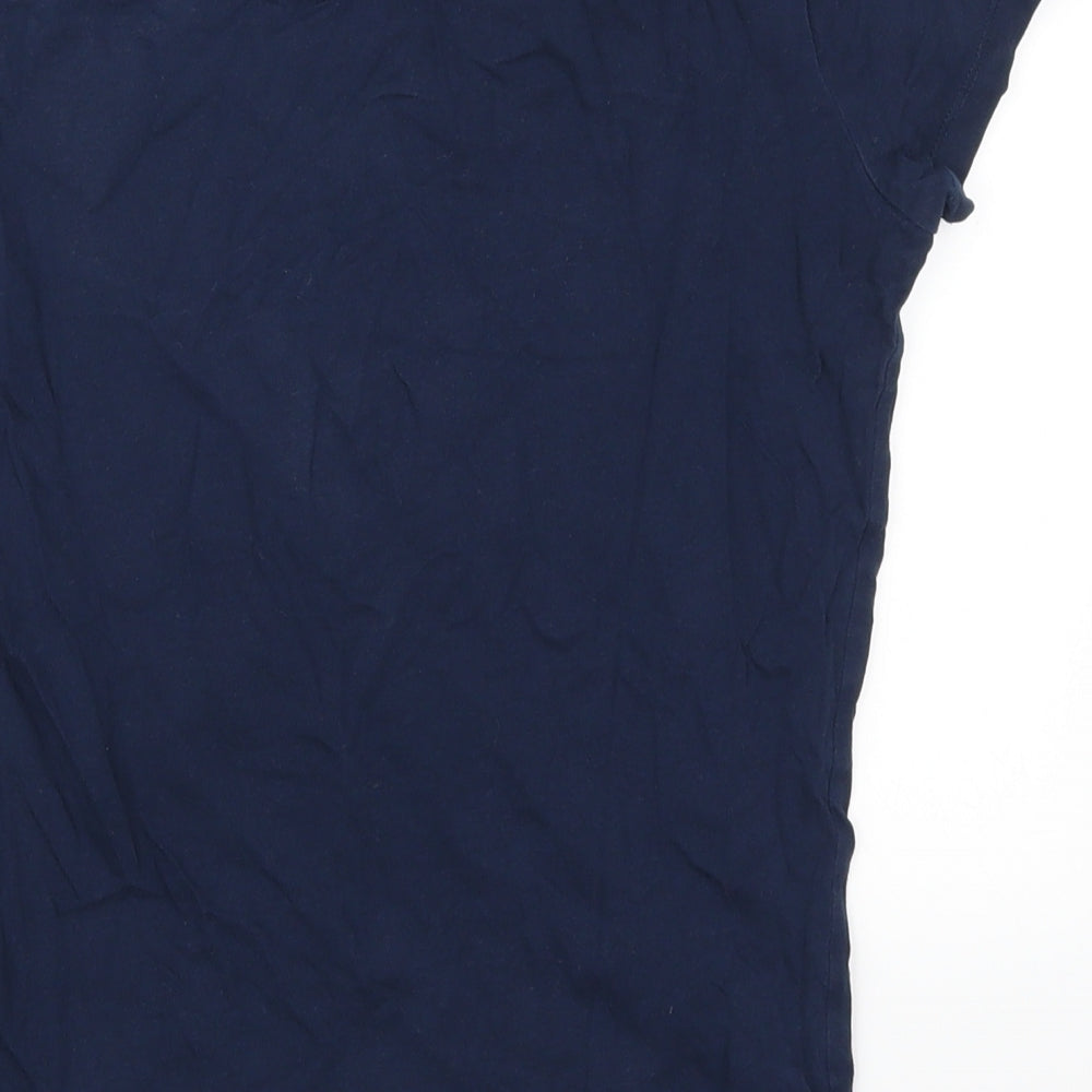 F&F Womens Blue Solid Top Pyjama Top Size 6