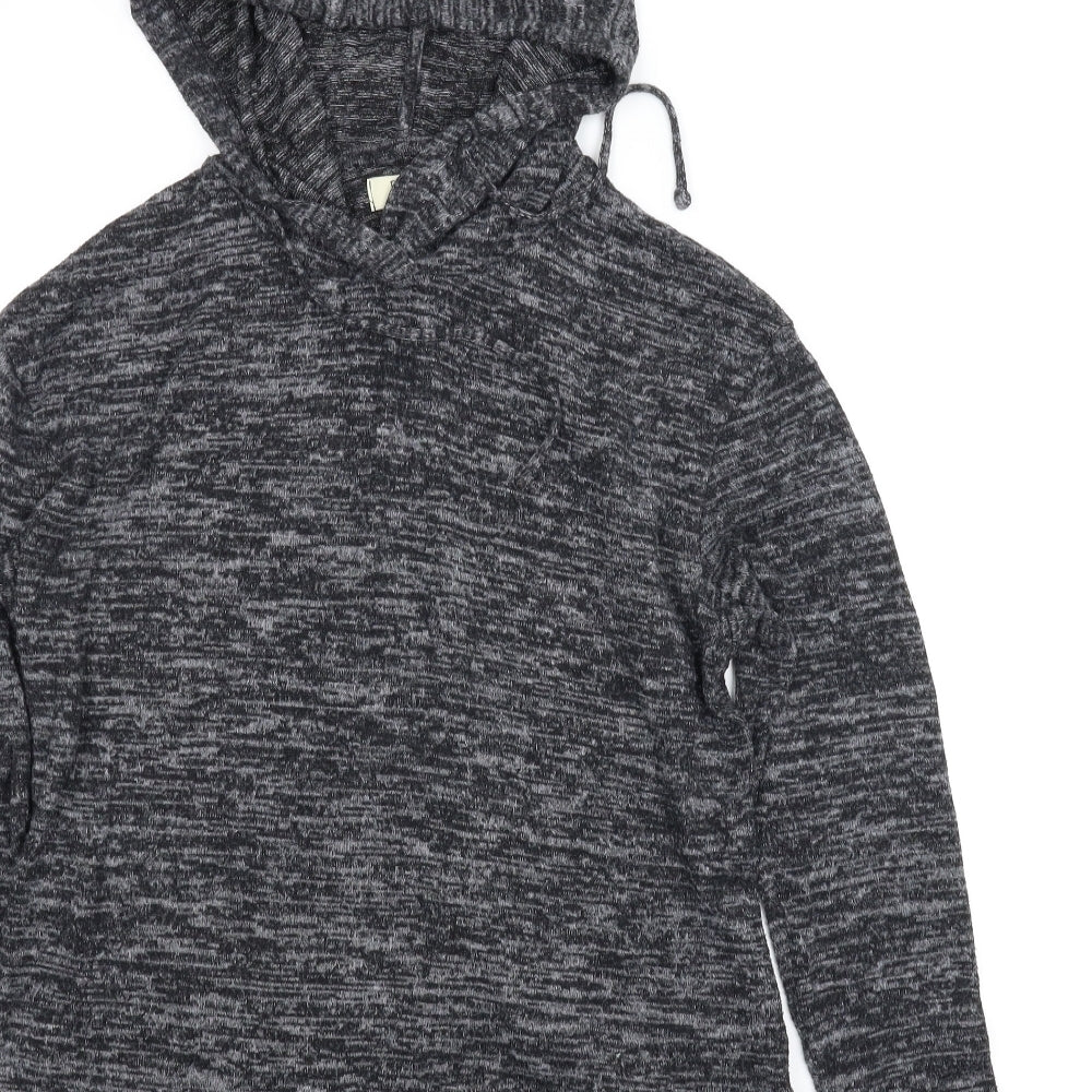 Papaya Womens Grey Pullover Hoodie Size S