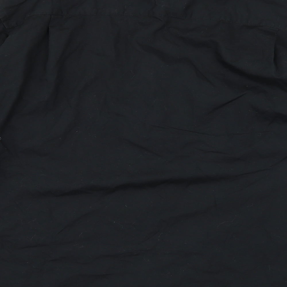 River Island Mens Black Button-Up Size 15.5