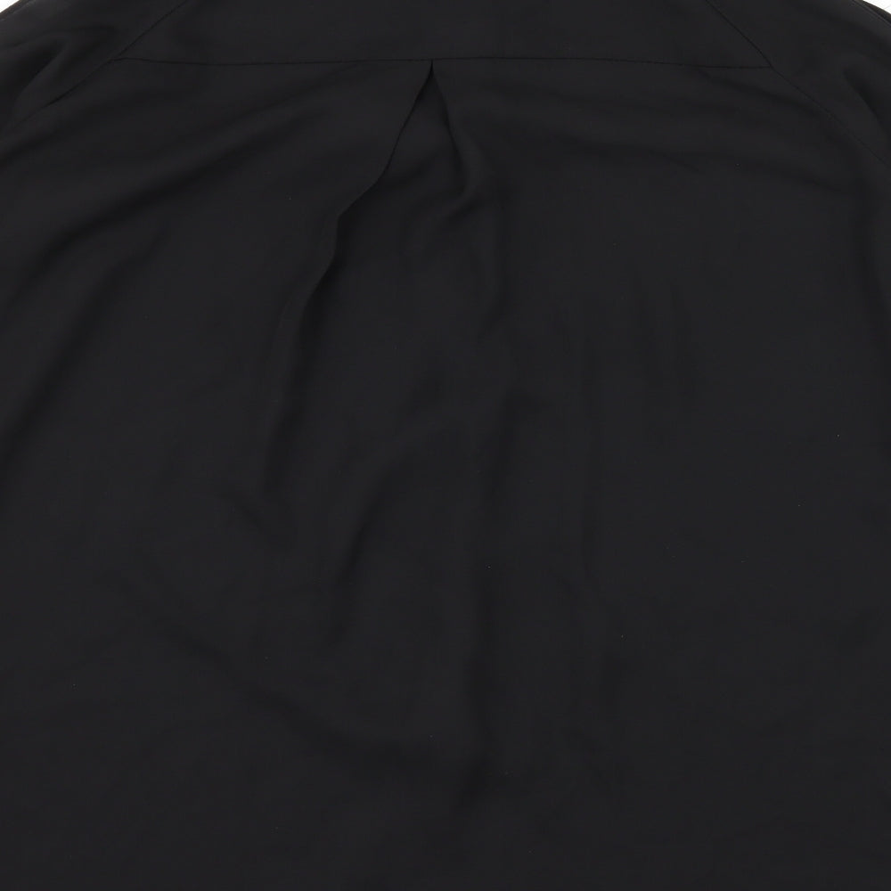 Zanzea Womens Black Basic Blouse Size 10 - Cut Out Shoulder