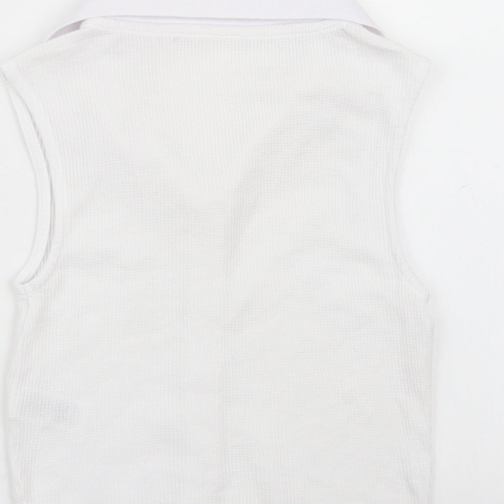 Primark Womens White Basic Button-Up Size XS