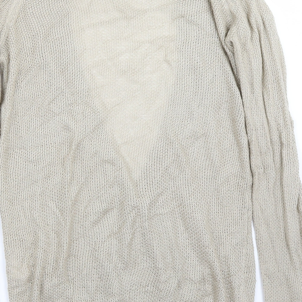 Bikbok Womens Beige Cardigan Jumper Size S