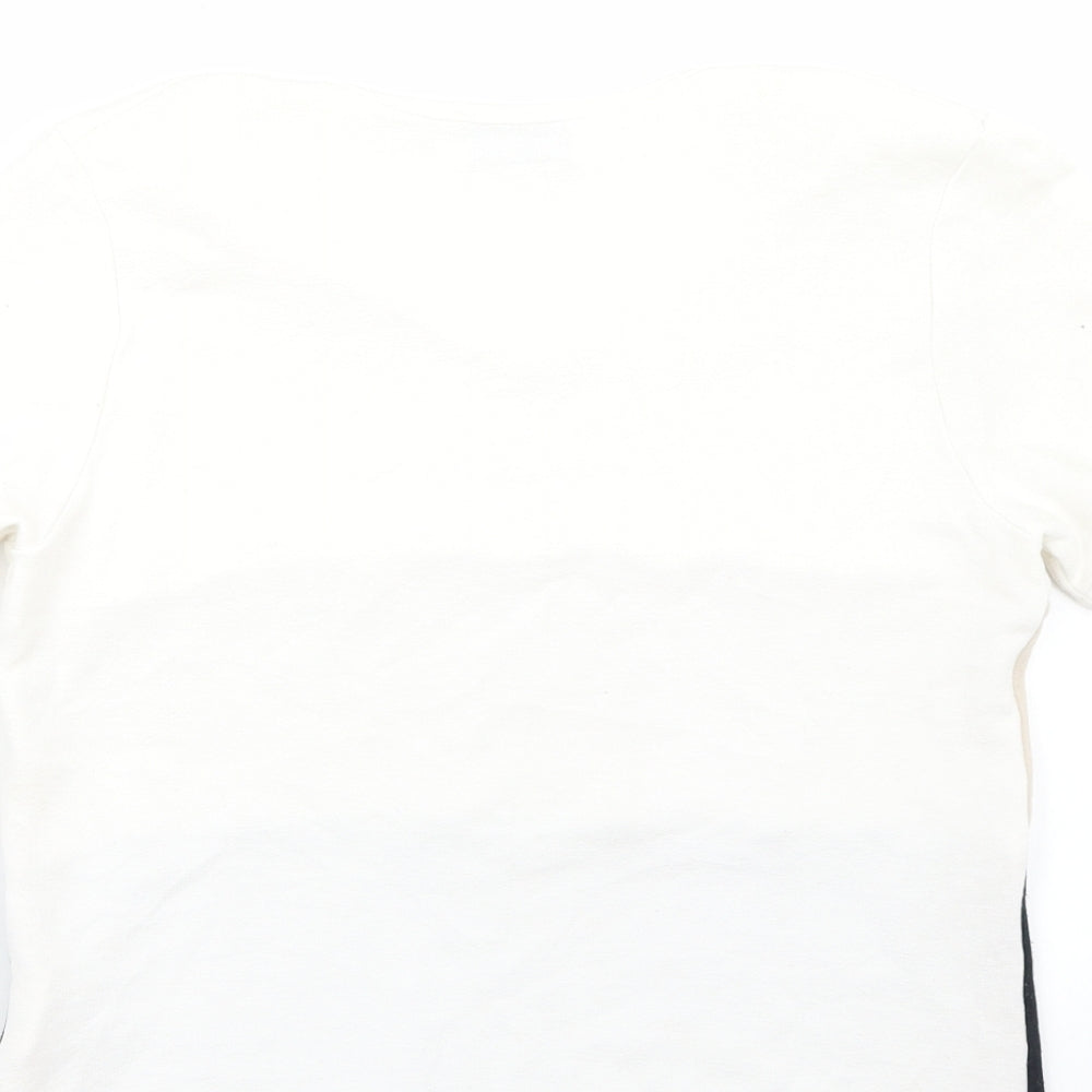 Citrus Womens Beige Basic T-Shirt Size 12