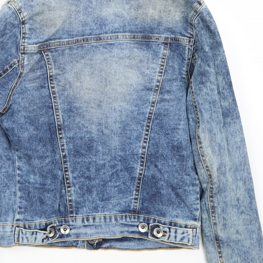 fls girl Womens Blue Jacket Coat Size 36