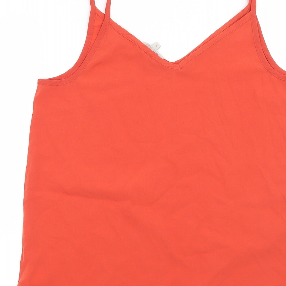 Peacocks Womens Orange Basic Blouse Size 8