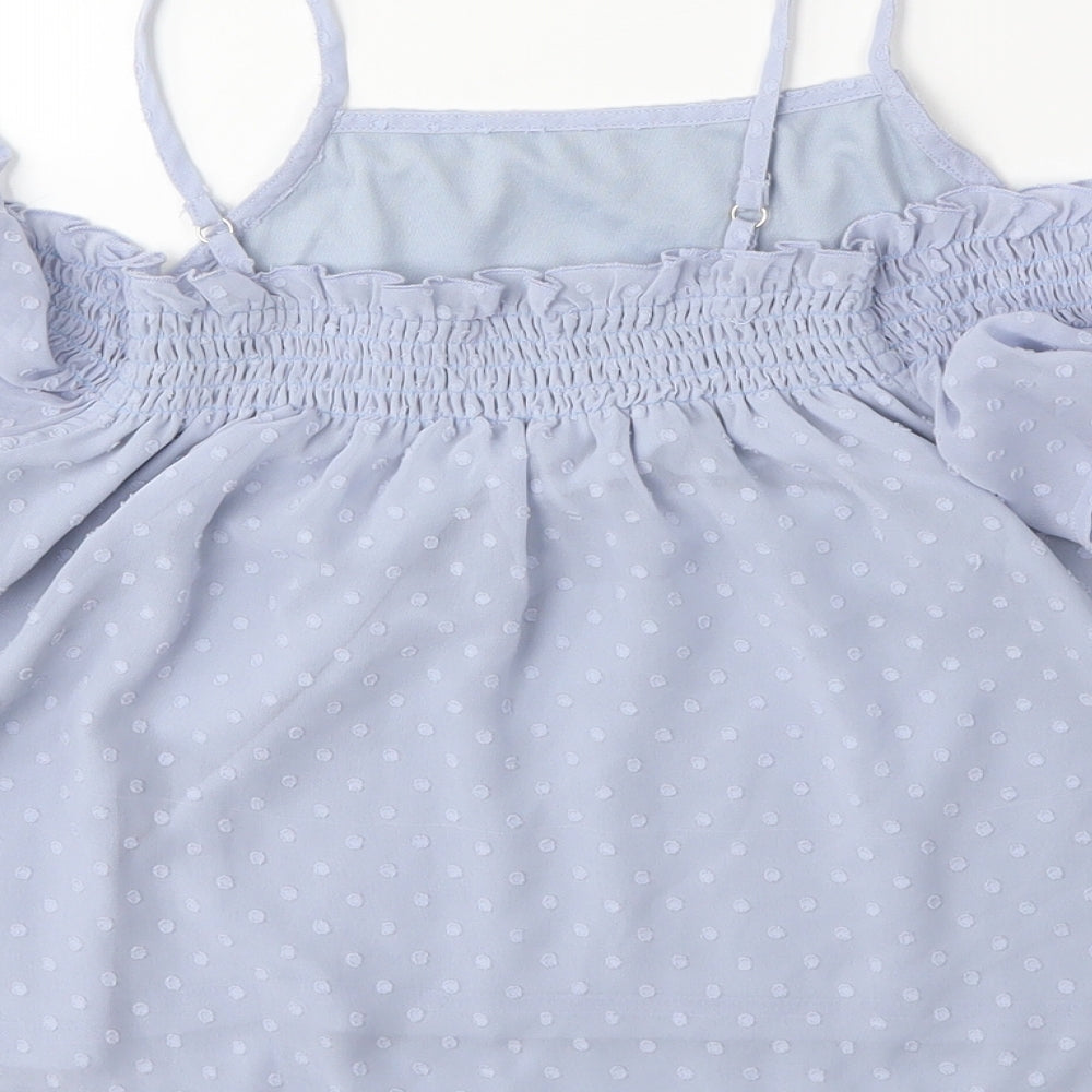 New Look Girls Grey Basic Blouse Size 12 Years