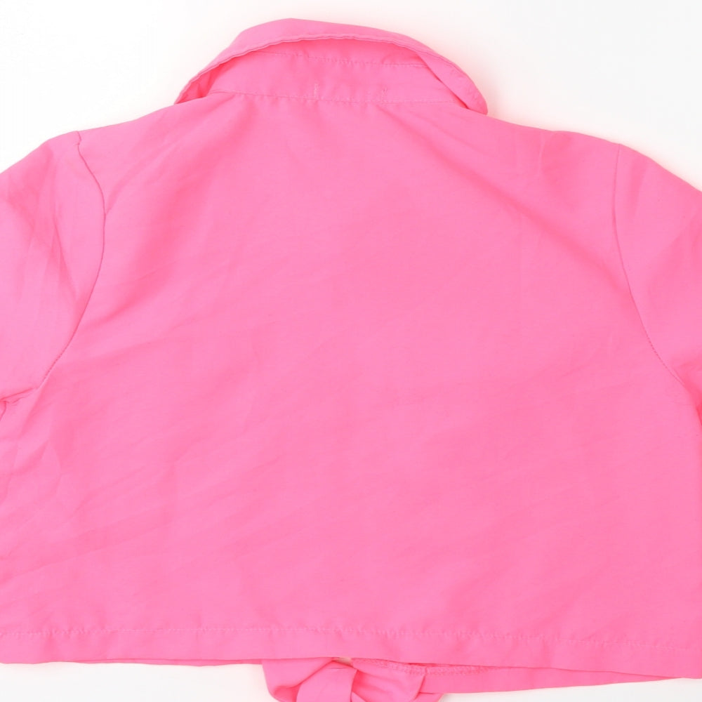 Rising international Womens Pink Basic Button-Up Size S