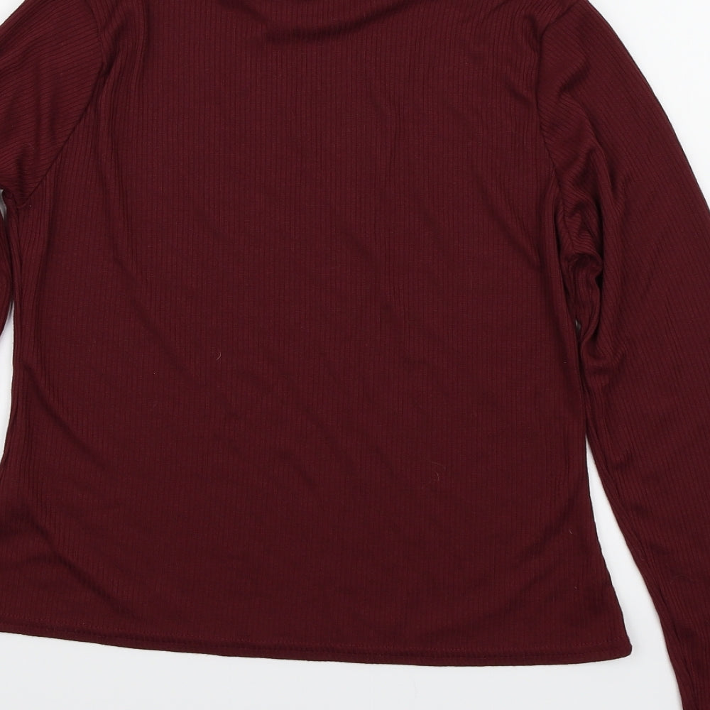 Quiz Womens Purple Knit Pullover Jumper Size 16