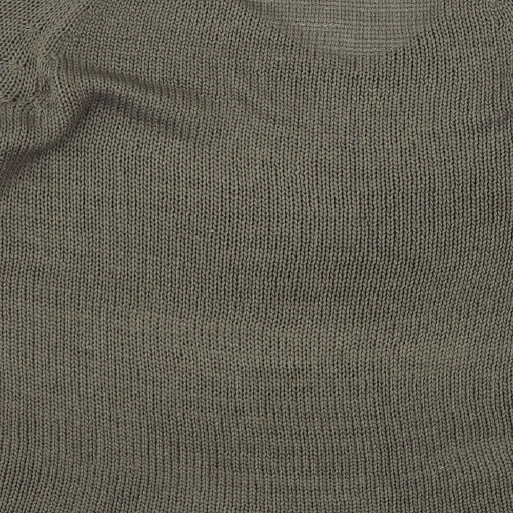 H&M Womens Green Pullover Jumper One Size