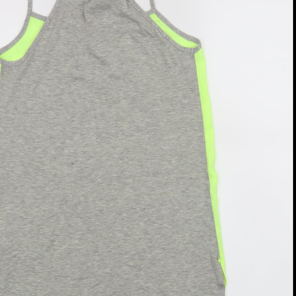 New Look Womens Grey Basic Tank Size 6