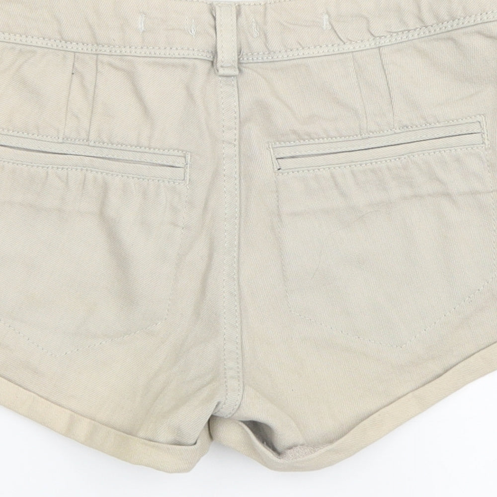Topshop Womens Grey Hot Pants Shorts Size 6