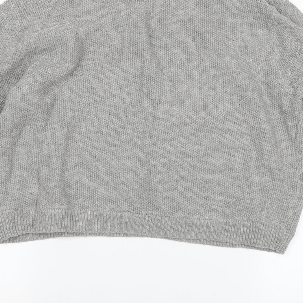 Brand and care label for savida women’s grey jumper, size L