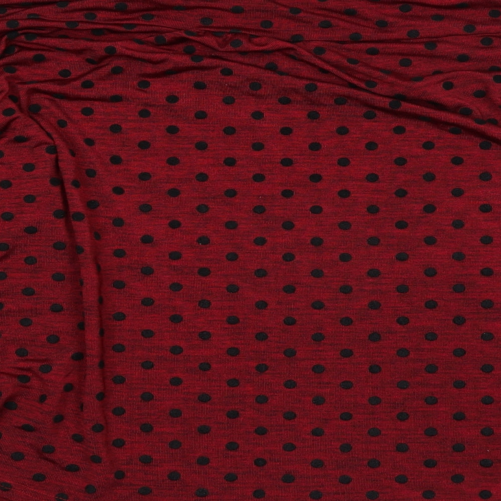 Presence Womens Red Basic T-Shirt Size 16