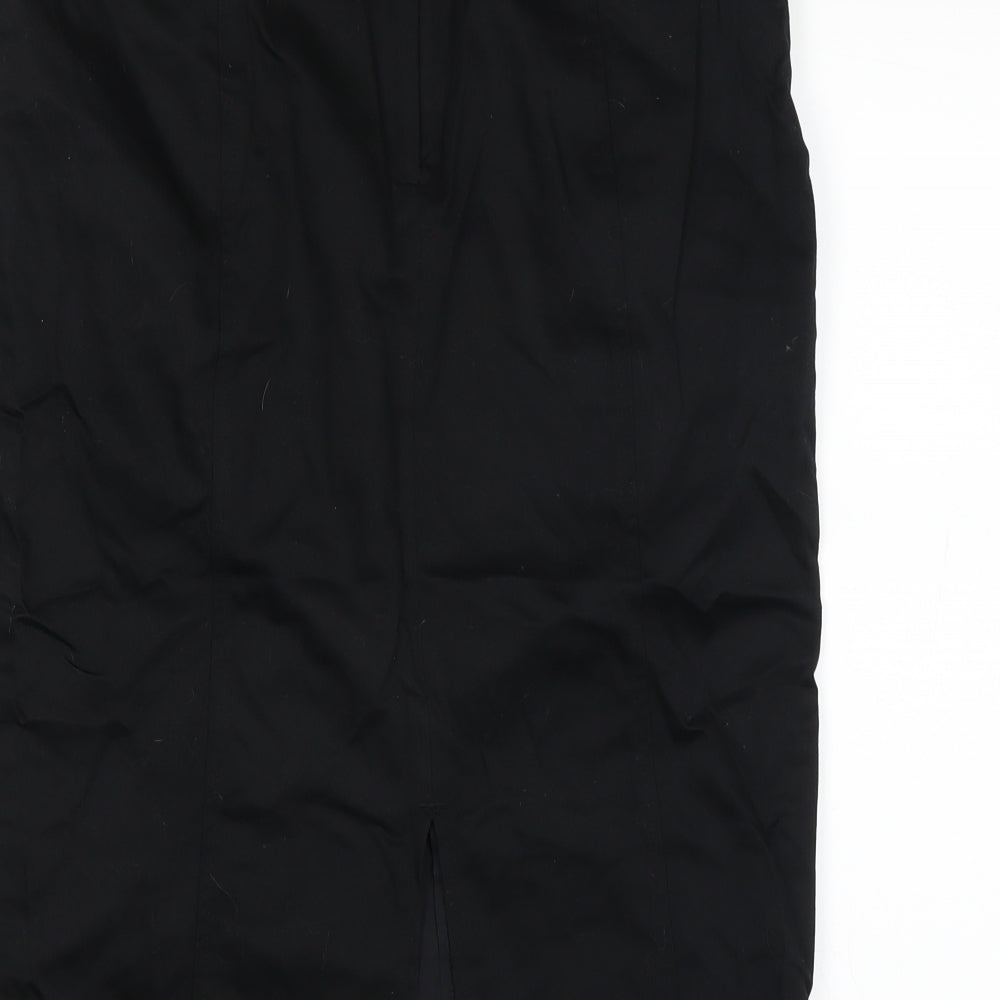 label Womens Black A-Line Skirt Size 12