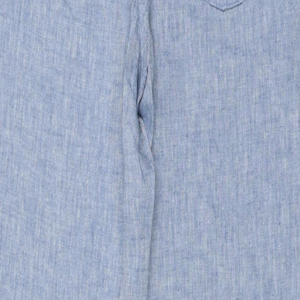 F&F Womens Blue Trousers Size 8 L28 in