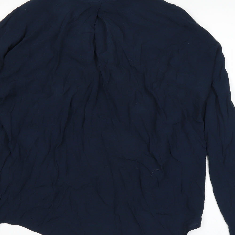 Preworn Womens Blue Basic Button-Up Size M