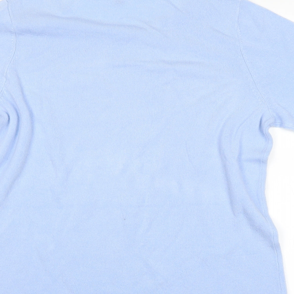 love knitwear Womens Blue Pullover Jumper Size L